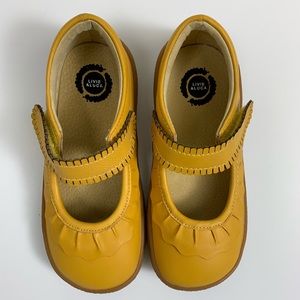 Girls Livie & Luca mustard yellow Mary Jane shoes